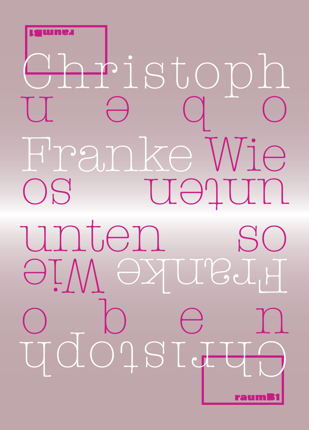 Christoph Franke „Wie unten so oben“